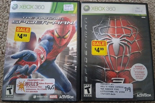 Xbox 360 due giochi spiderman - 360,